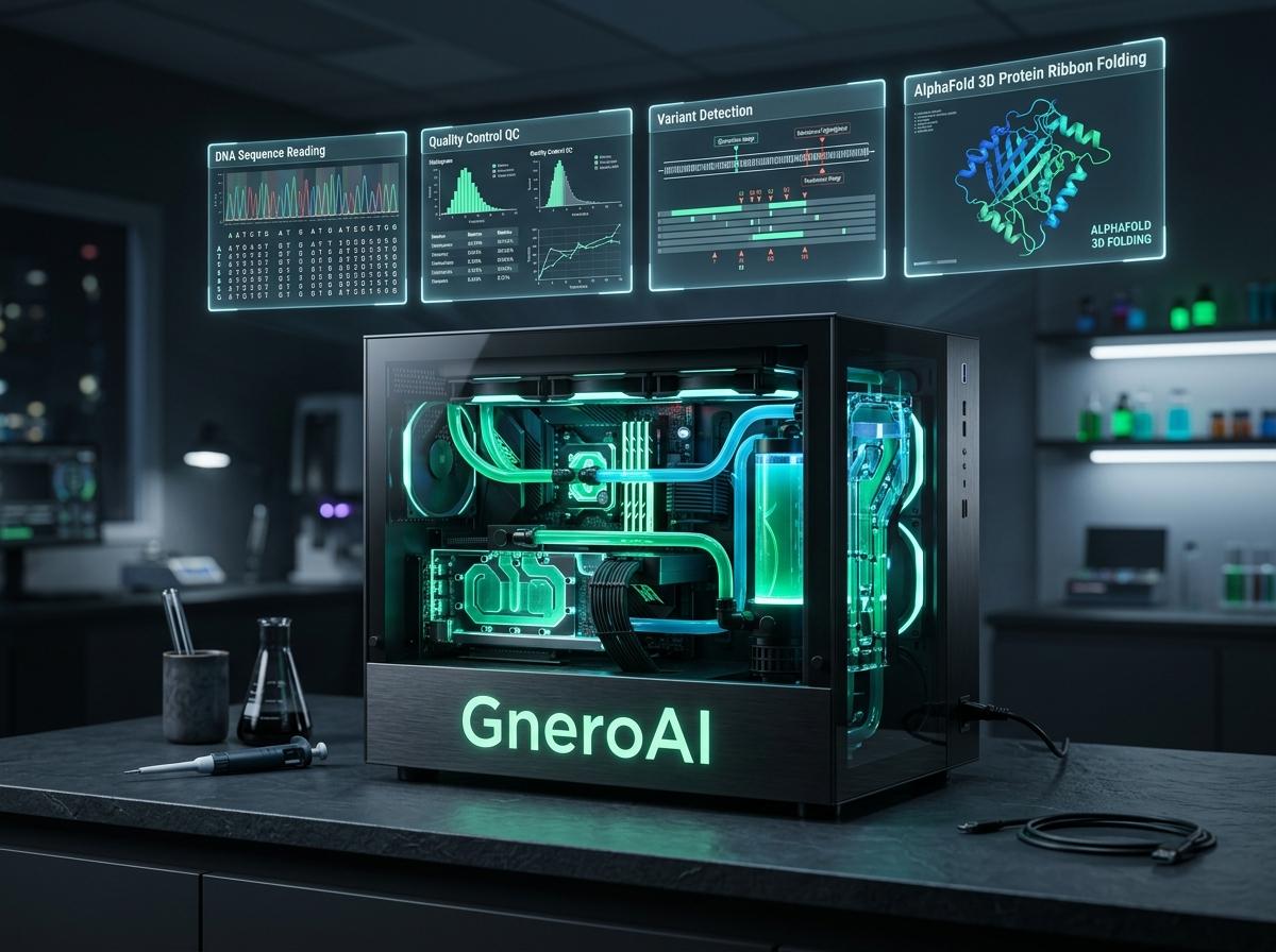 GneroAI Bio-Computing Appliance with Holographic AI Pipeline